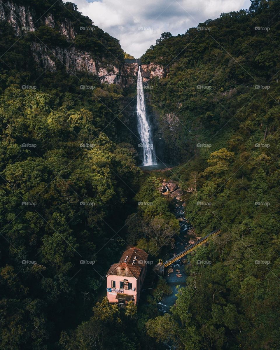 A big waterfall