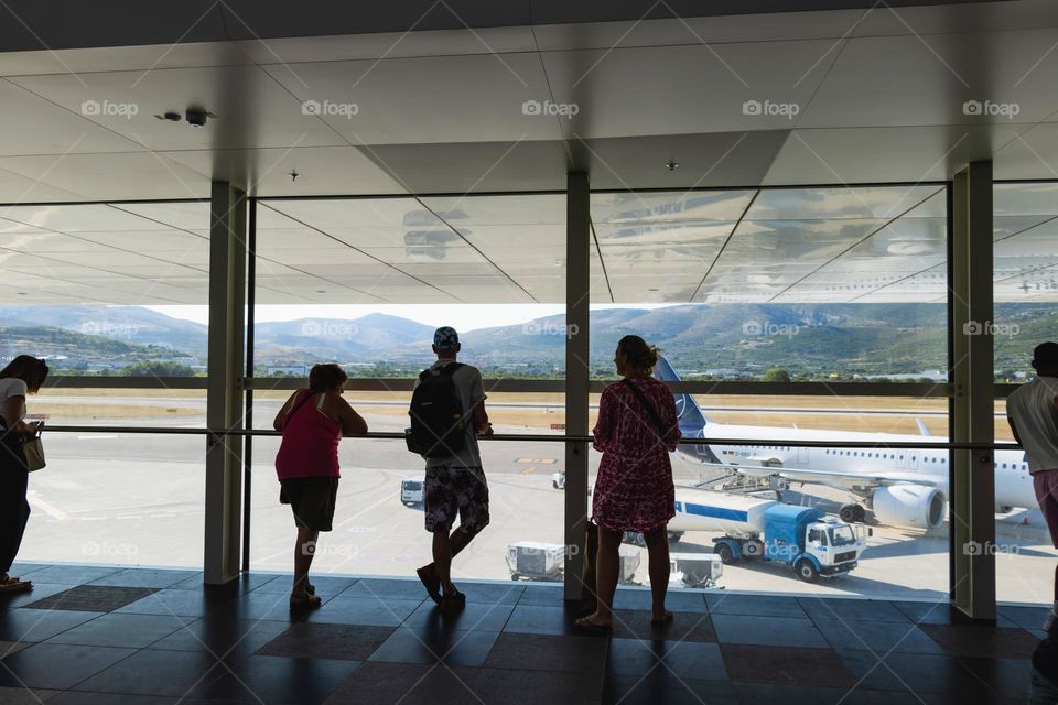 The view point of Split airport