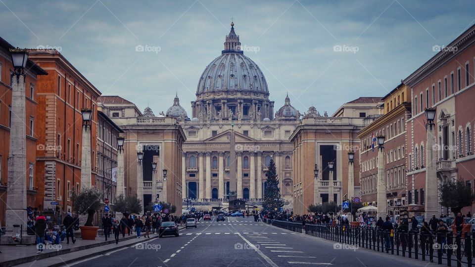 Vatican city with Saint Peter's Basilica