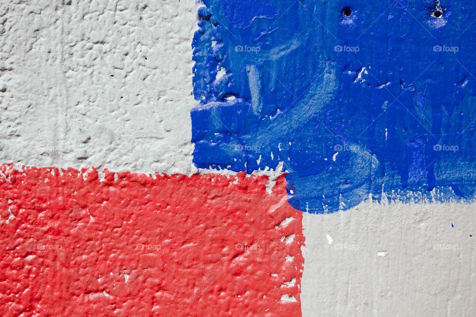 A multicolored painted wall in San Miguel de Allende, Mexico.