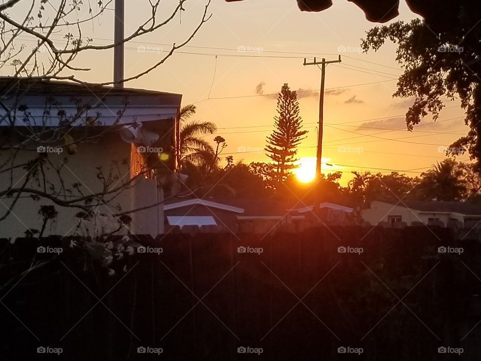Sunset from my backyard