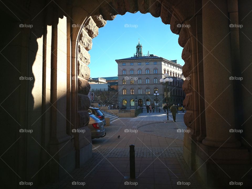 Stone arch.