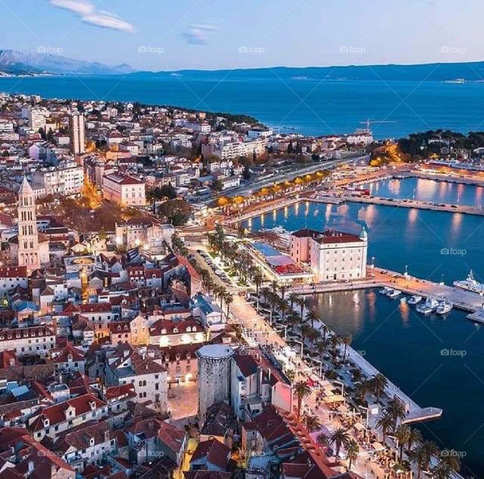 Split city from croatia