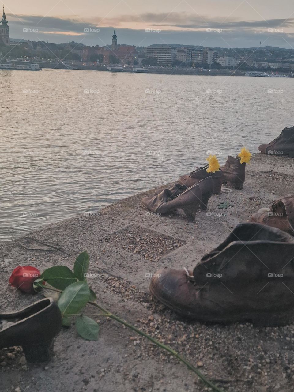 boots from the bank of the Danube