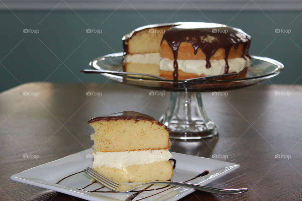 Boston Cream Pie Cake