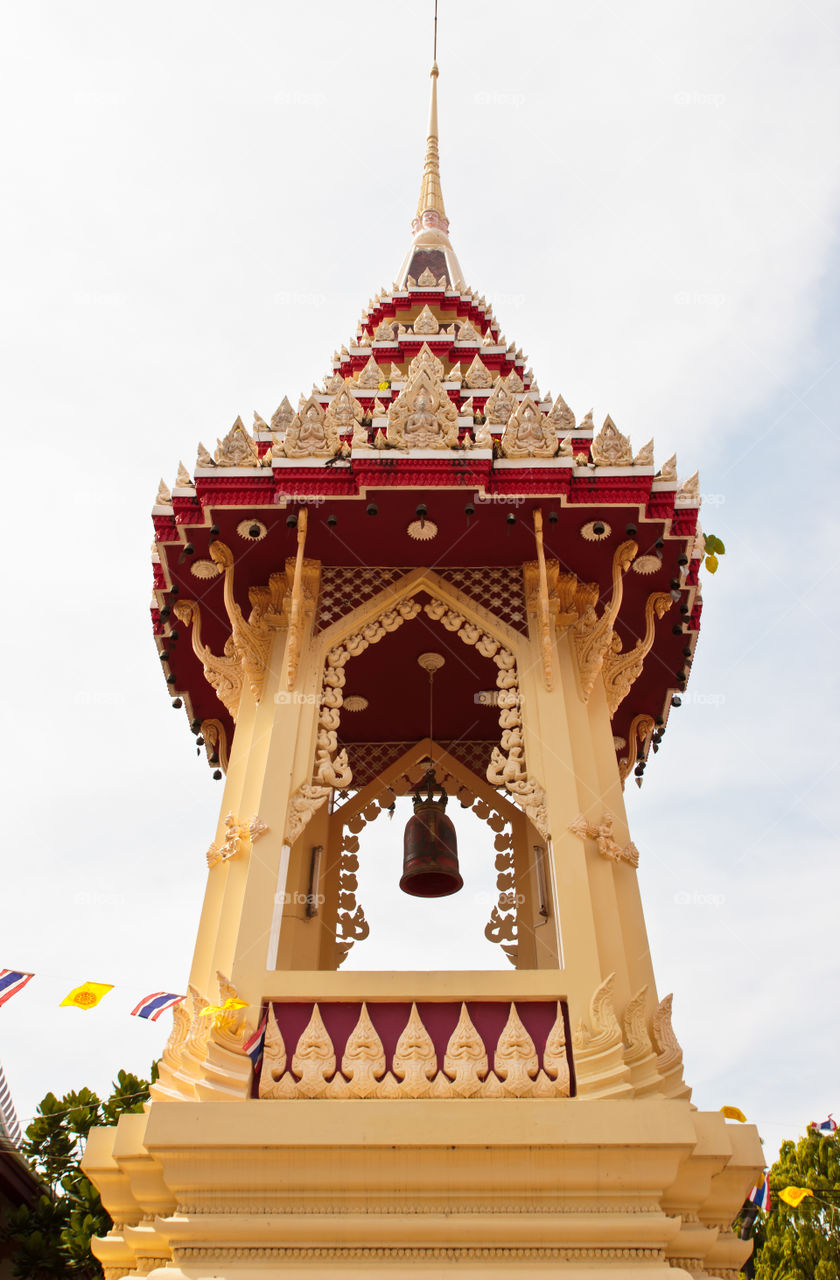 bell tower. bell tower in thai temple