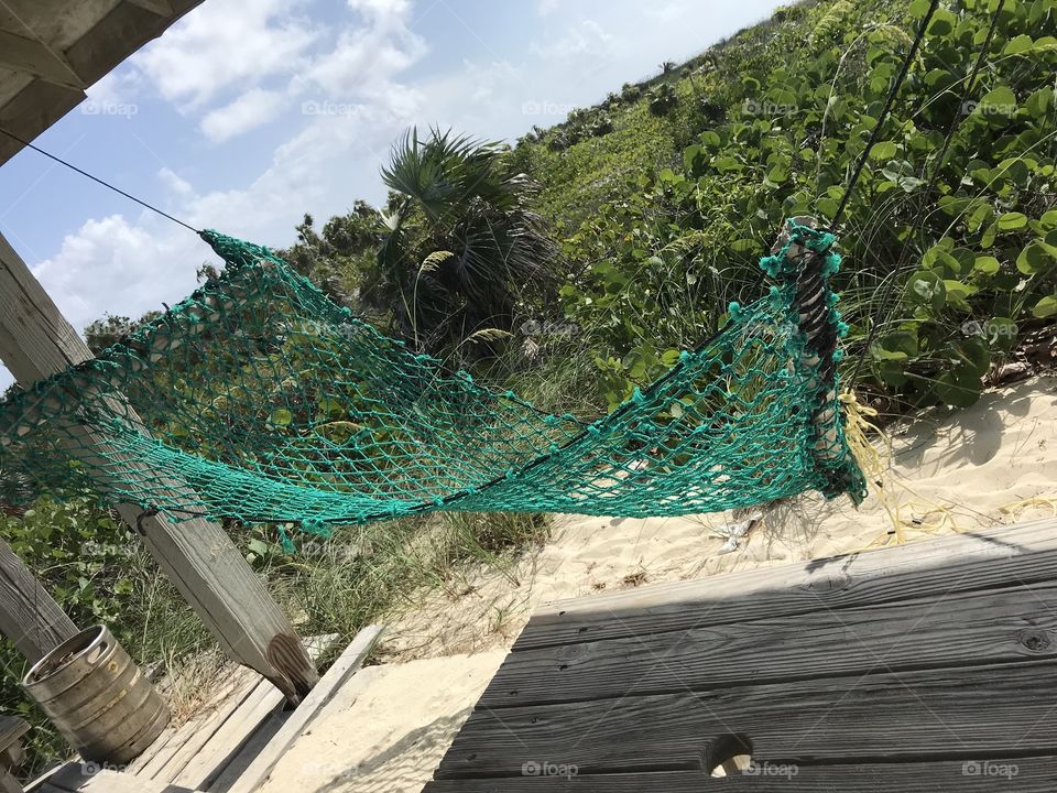 Turquoise hammock