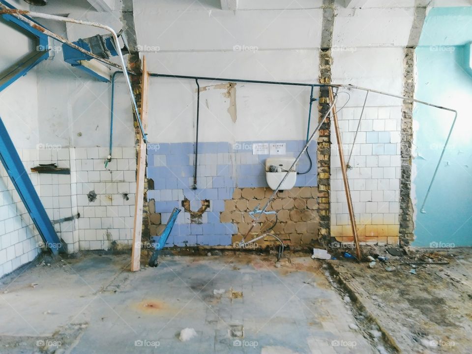 Abandoned room in the old building