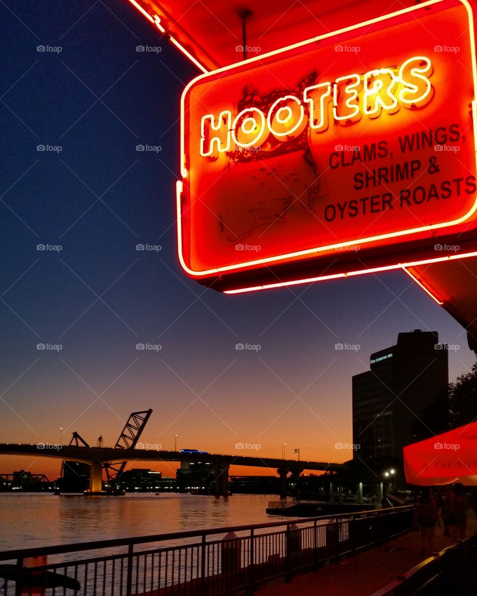 Hooters Restaurant at Sunset