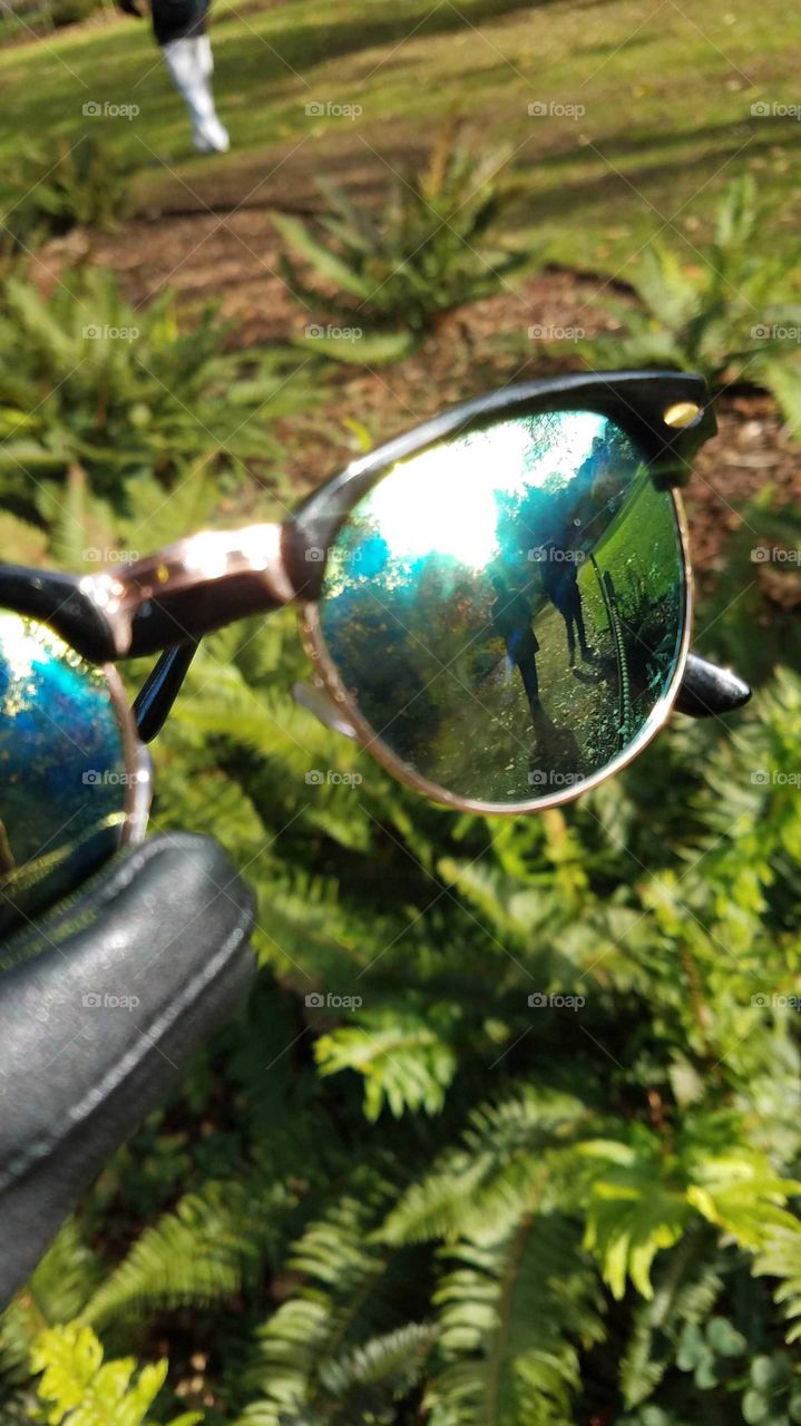reflections on sunglasses