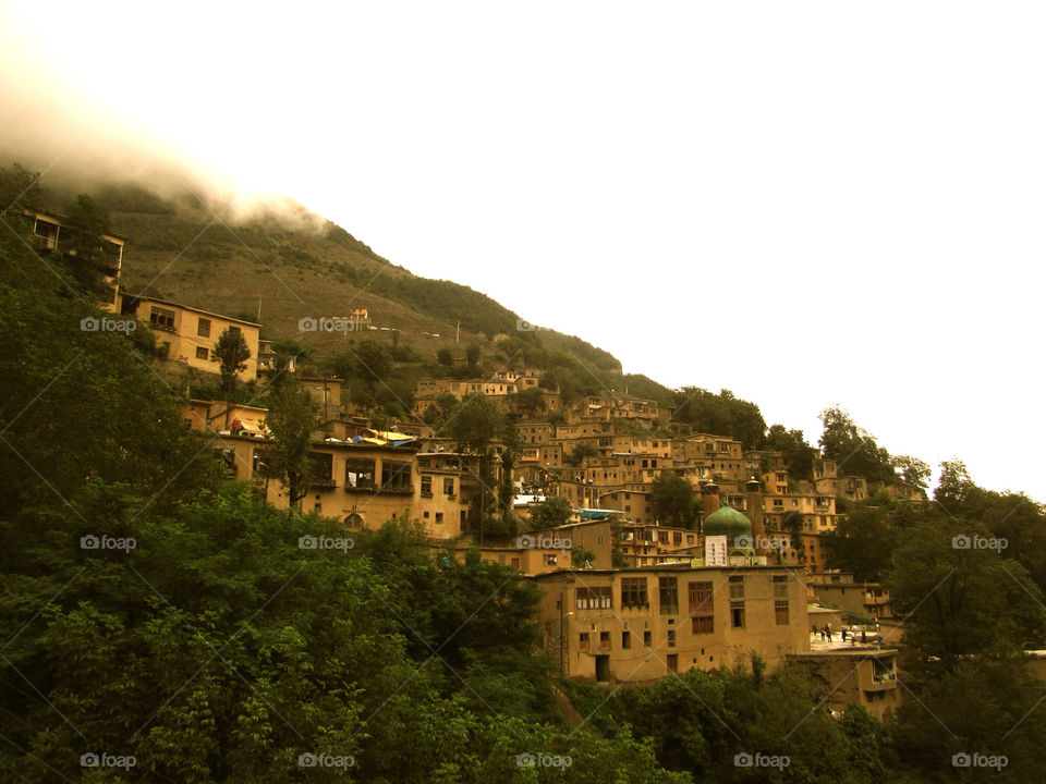 north iran iran traditional city of masooleh houses built on top of each other by moby