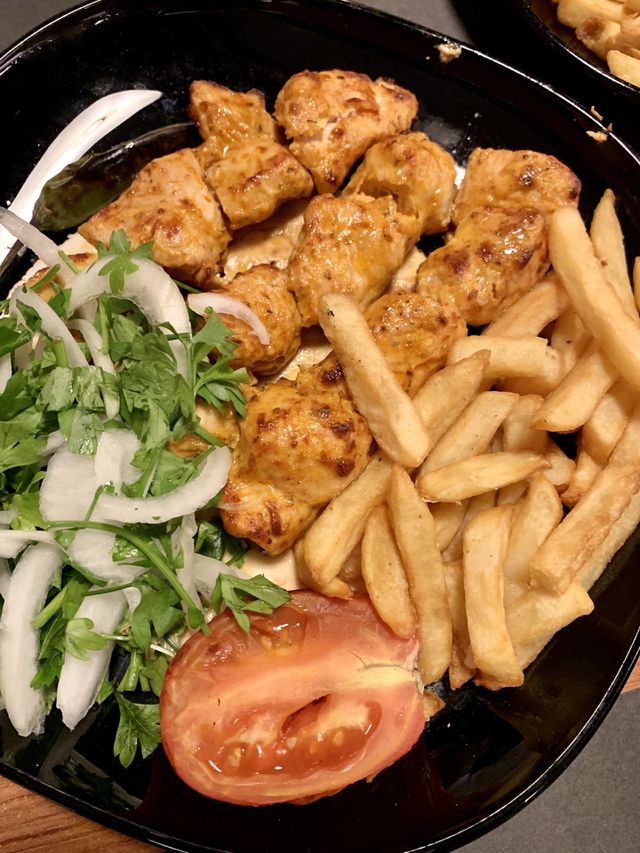 On the plate. 