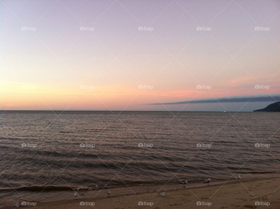 beach sunset australia calm by apac77