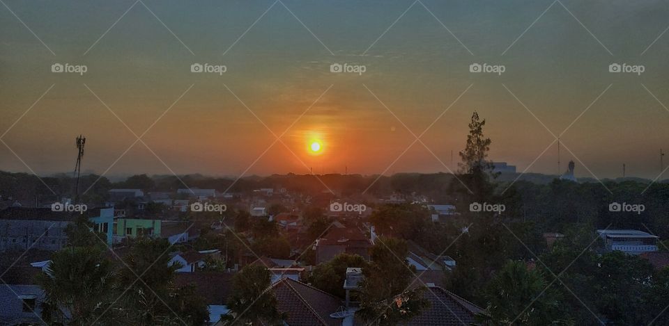 Sunrise At Bojonegoro City