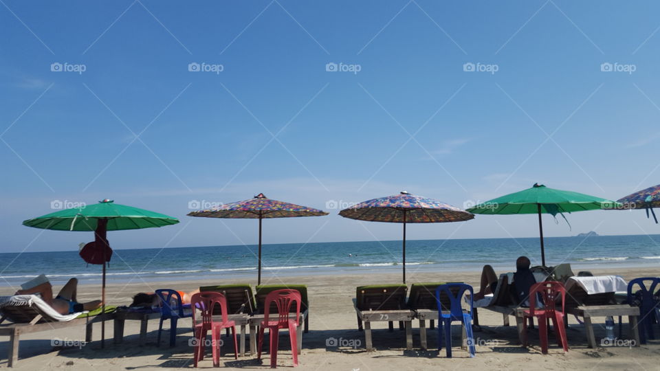 Hua Hin Lifes a Brolly and Beach in the Sun