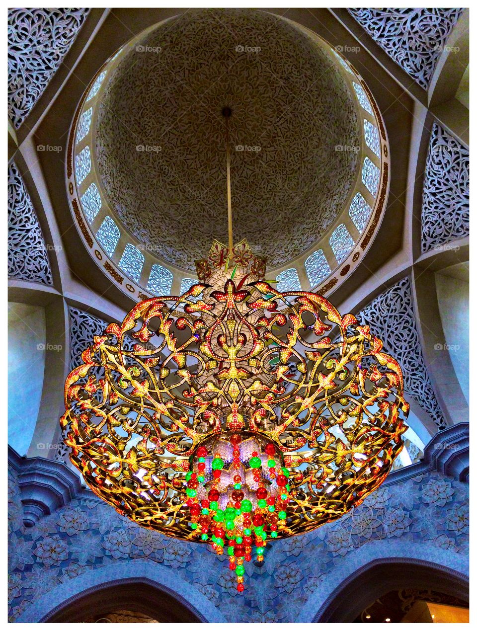 Sheik Zayed Al Kabeer Mosque chandelier