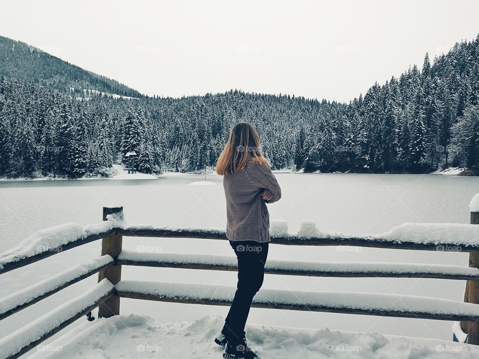 Snow, Winter, Cold, Landscape, Lake
