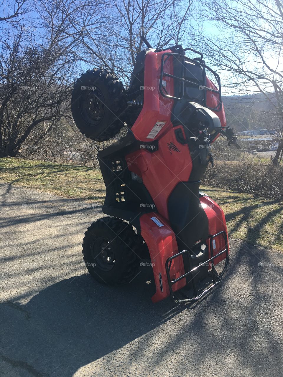 Walking four wheeler