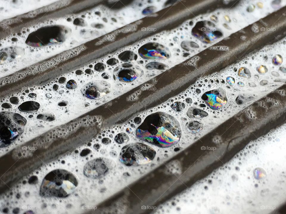 Bubbles on car mat