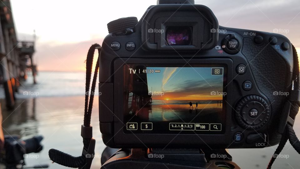 Photographing sunsets