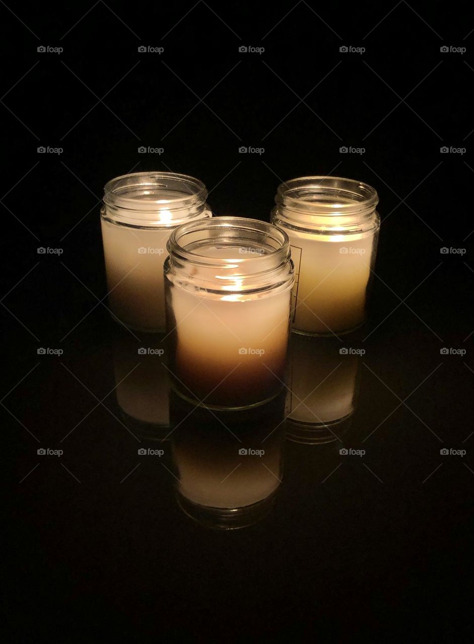 Candles in the dark