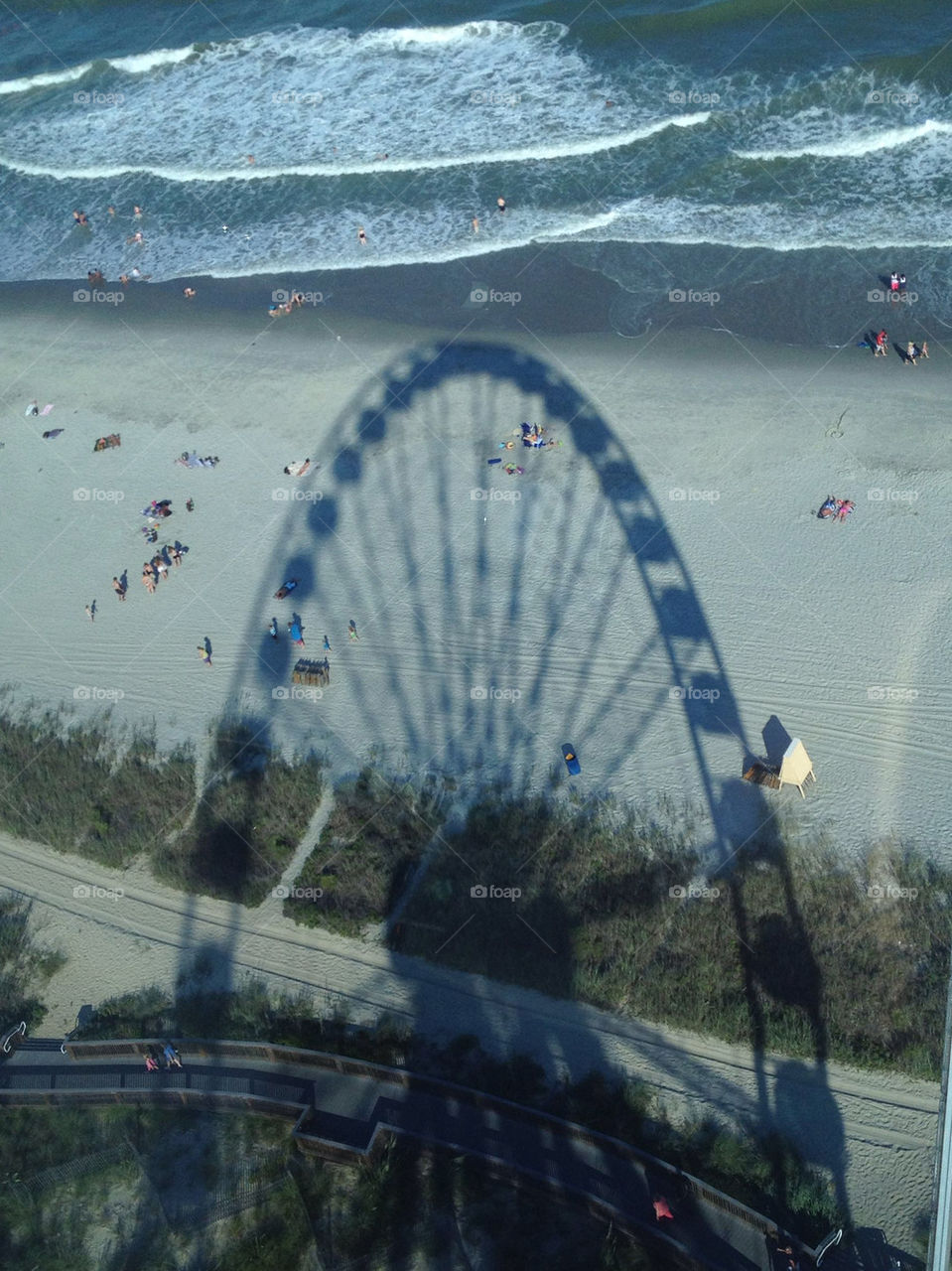 beach ocean sky wheel by refocusphoto