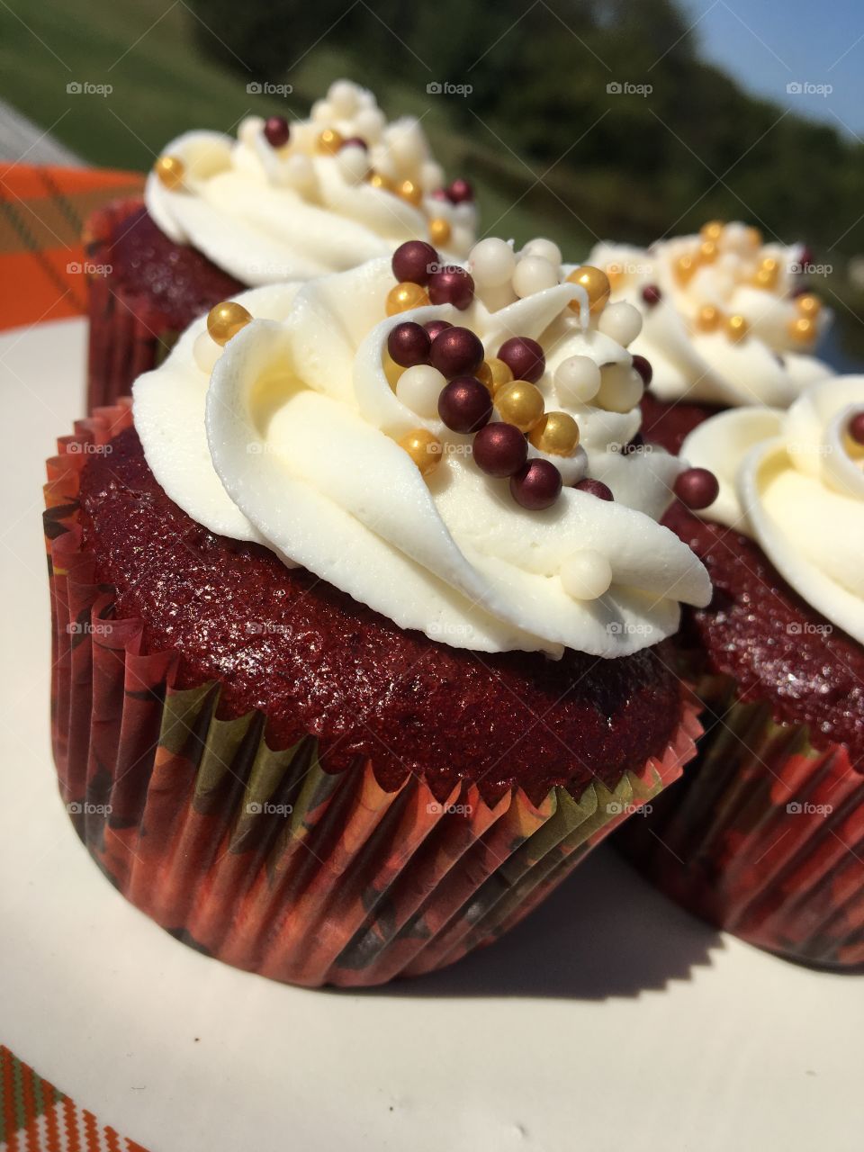 Red Velvet Cupcake with Buttercream Icing 