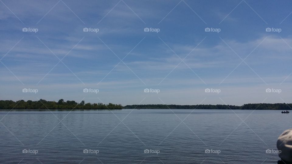 Top of  the lake. Calm before fishing 