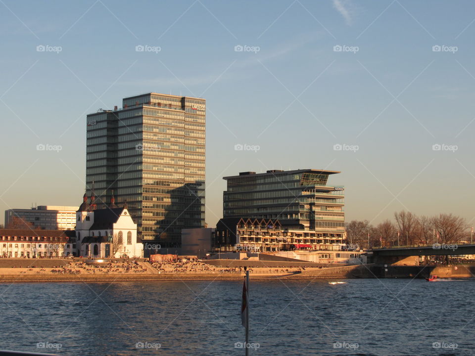 view of the Rhein on a sunny day