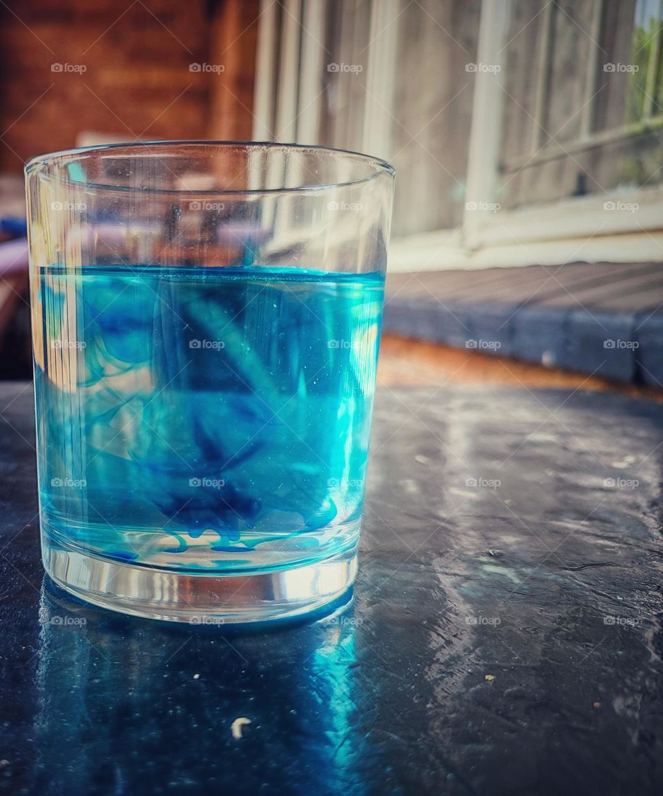 Blue, food colouring