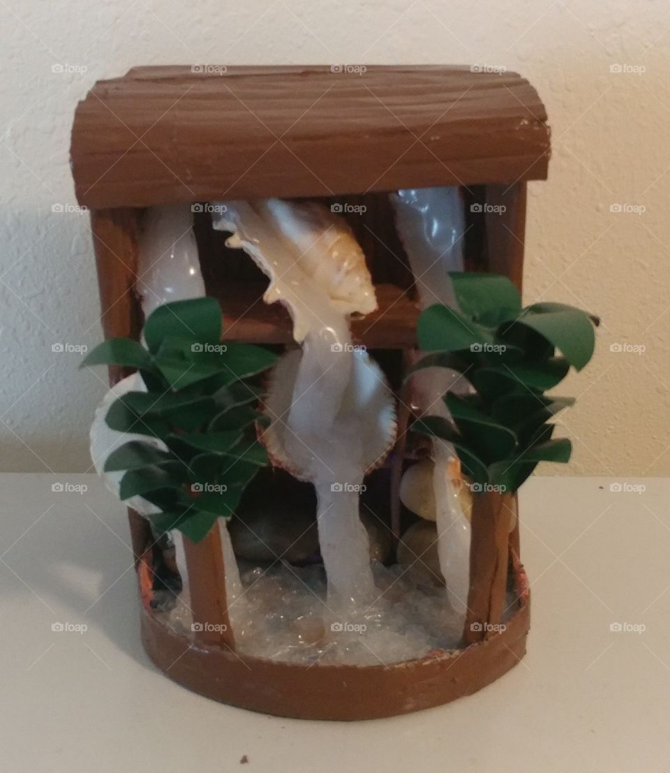 Hand crafted waterfall
