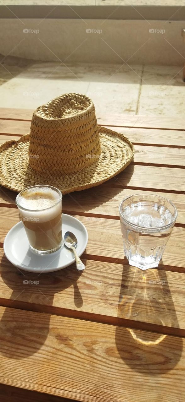 beautiful hat with my favourite coffee