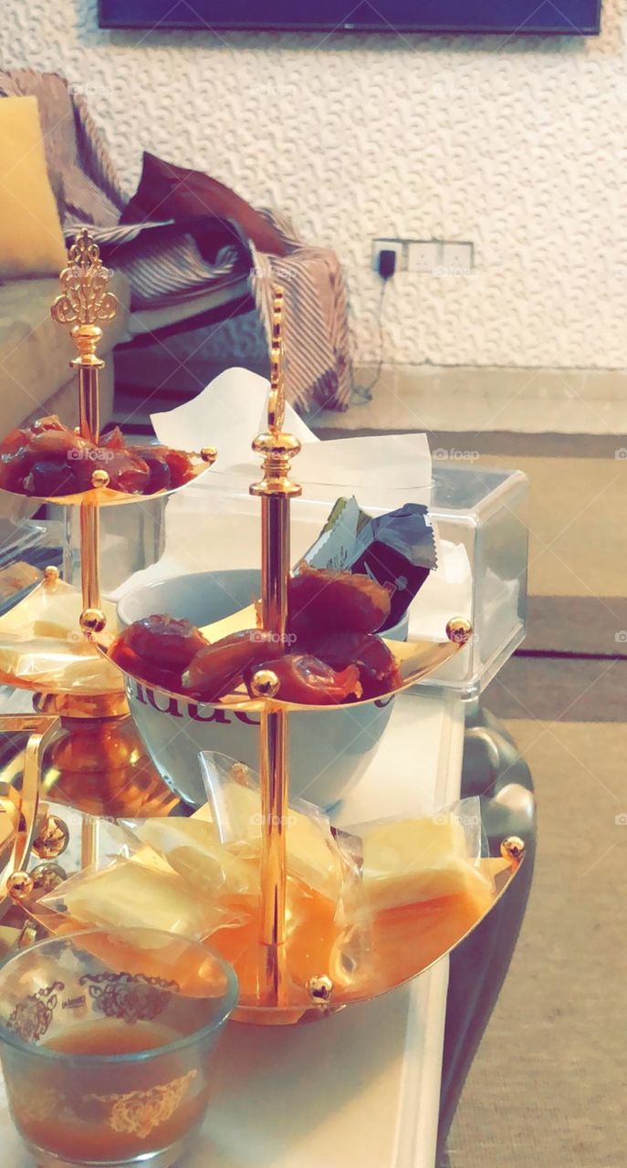 Saudi dates and coffee