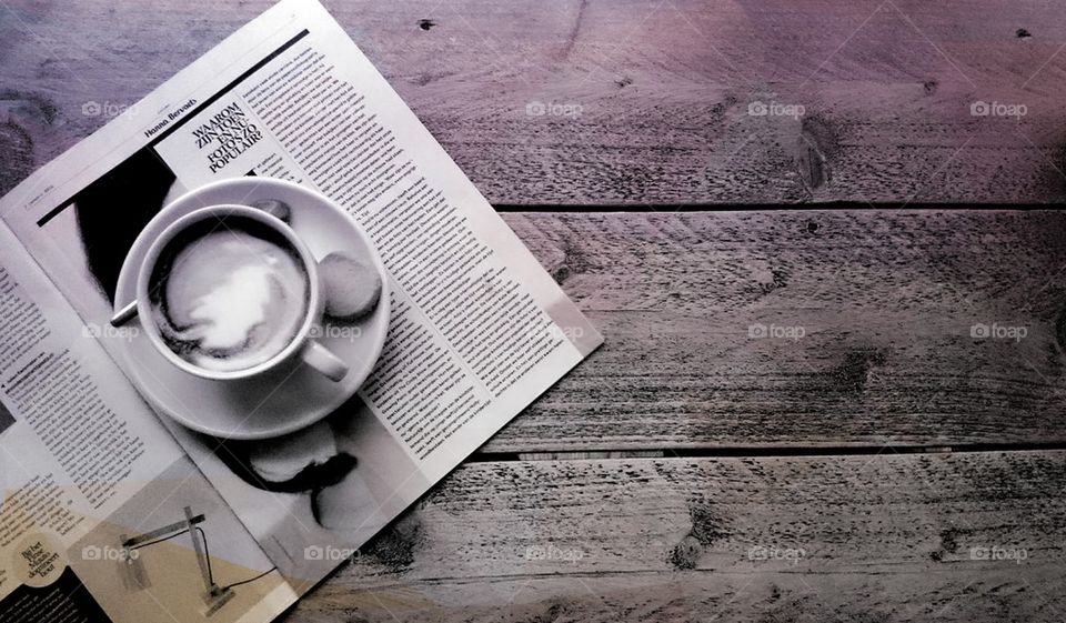 relaxing with coffee in the mo