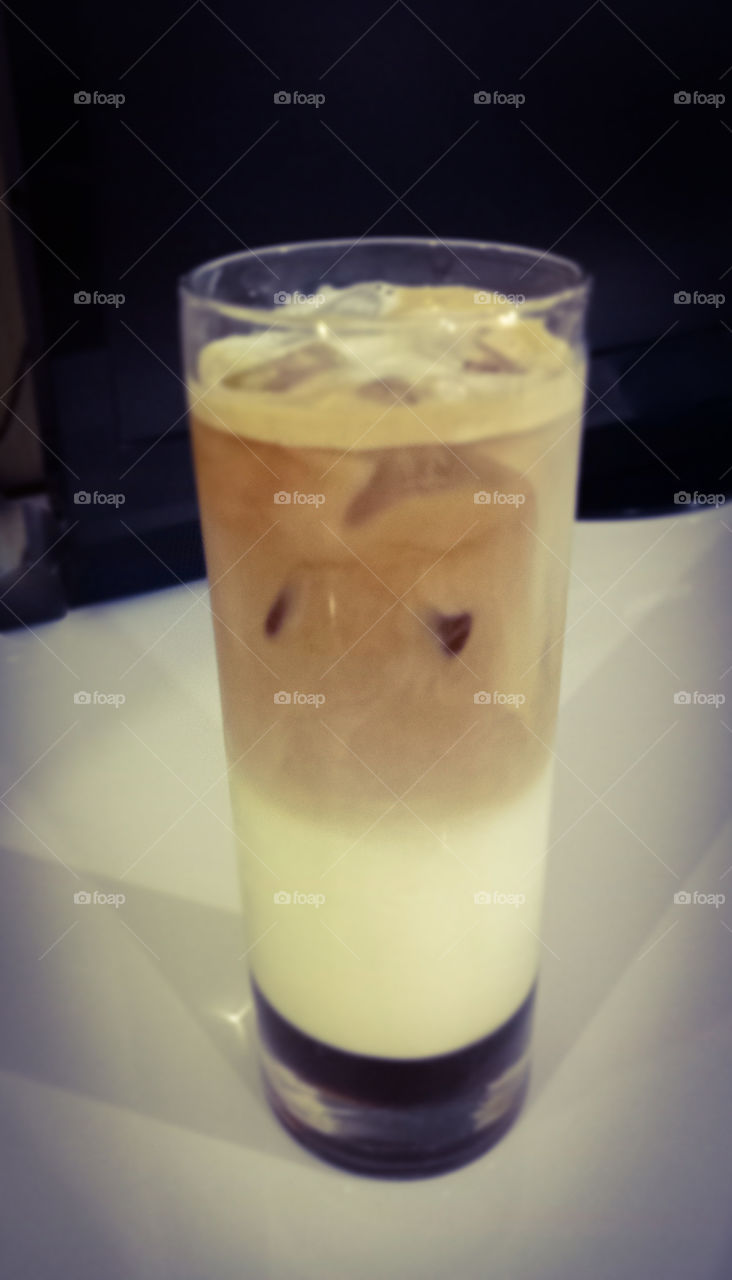 fresh and cold coffee