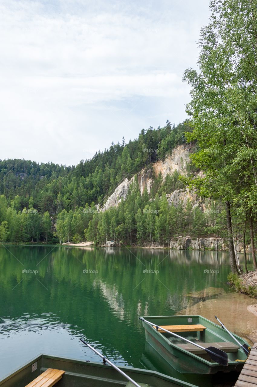 lake at mountains