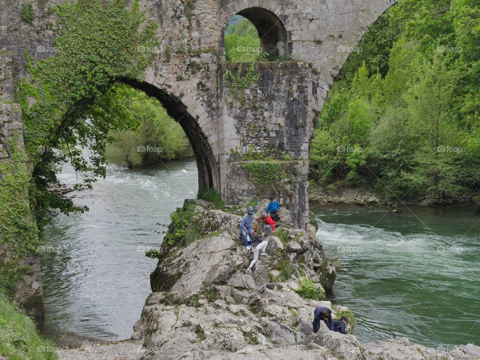 friends and river