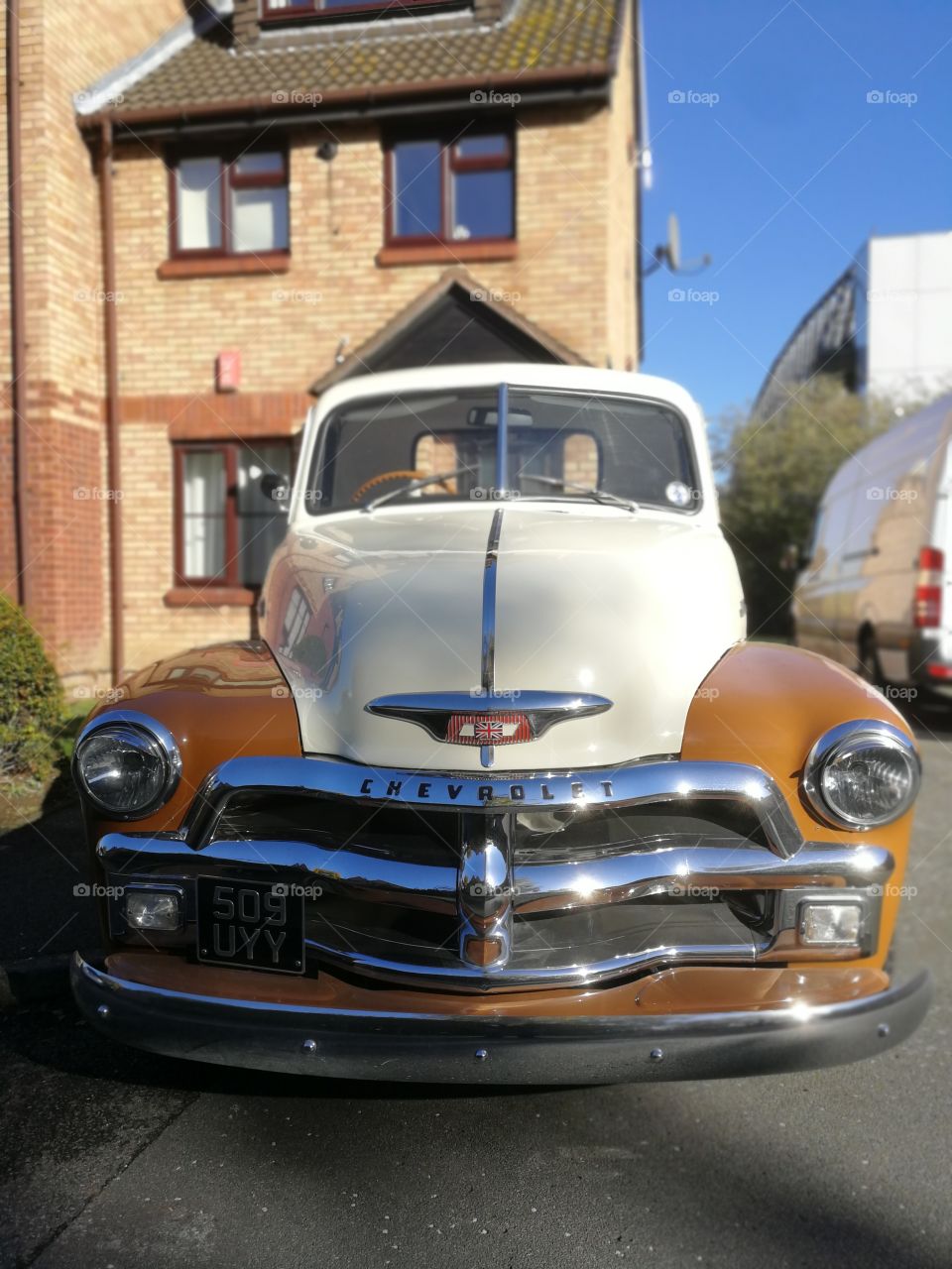 1950's classic car front