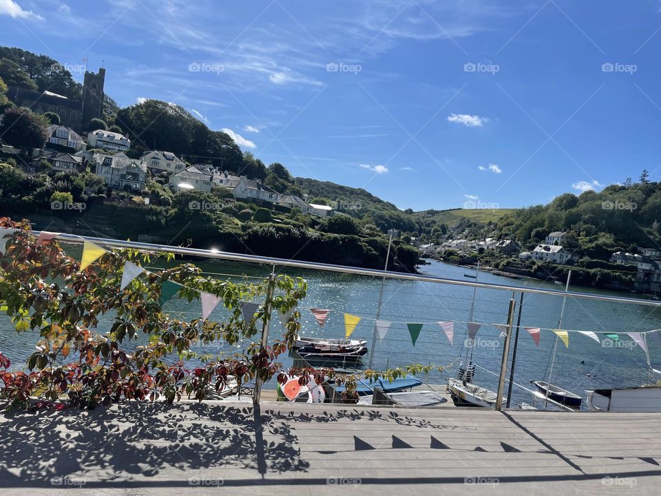 Devon Landscape … love the bunting shadow !