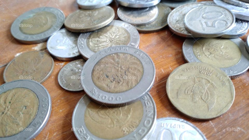 Old coins that are still in storage