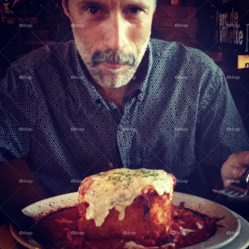yummy. daddy's lasagna tower