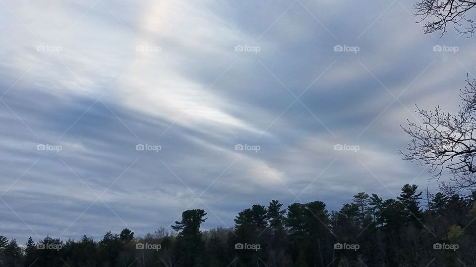 Whispy clouds