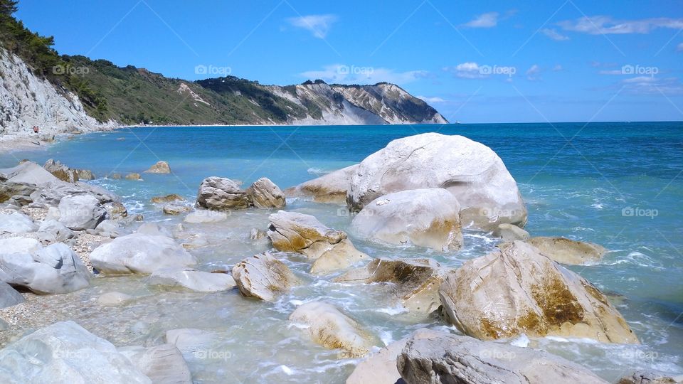 Beautifull Sea landscape in Italy, Conero