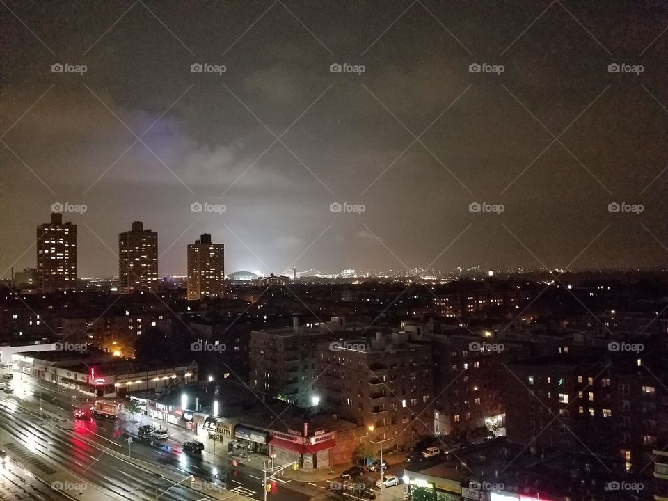 City, Downtown, Dusk, Travel, Evening