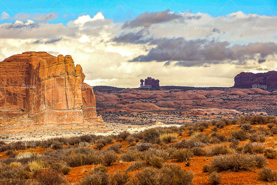 arches National park scenery 