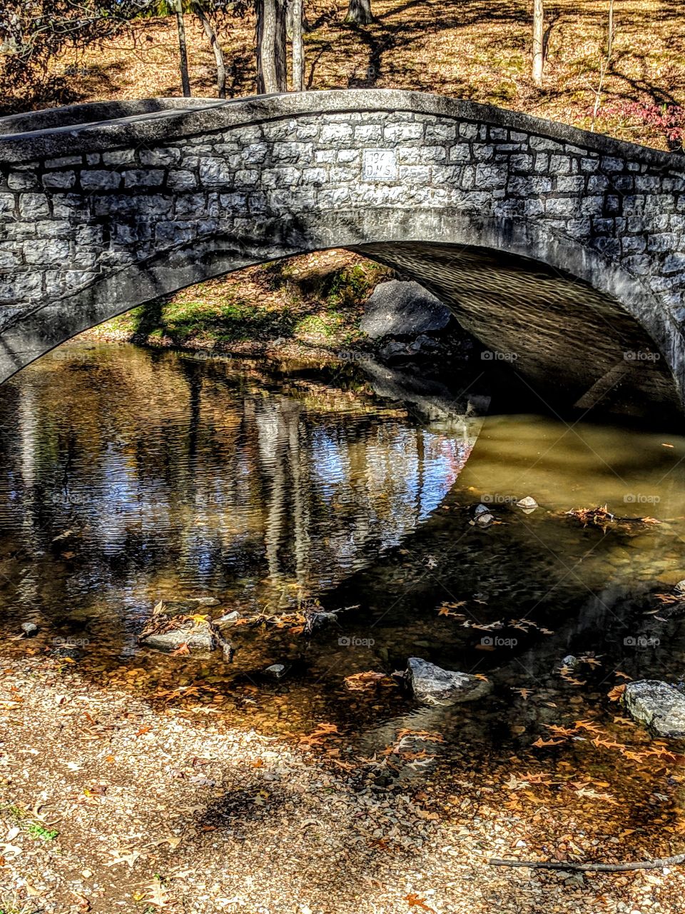 Stone bridge over creek