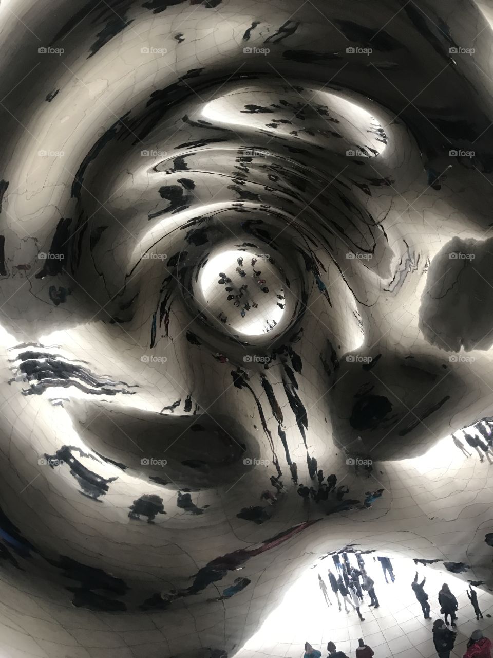 An artsy take on The Bean in Chicago