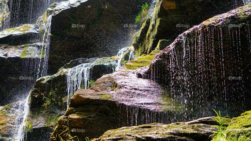 Yellow branch waterfall in South Carolina 