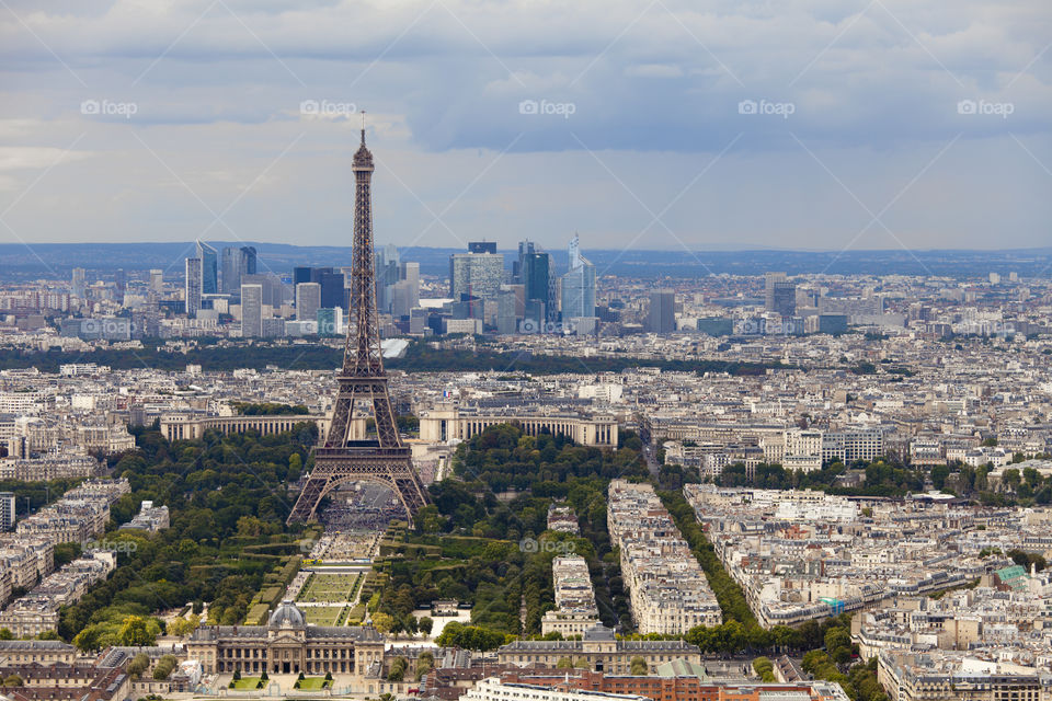 View on Eiffel Tower from the Maine-Montparnasse Tower