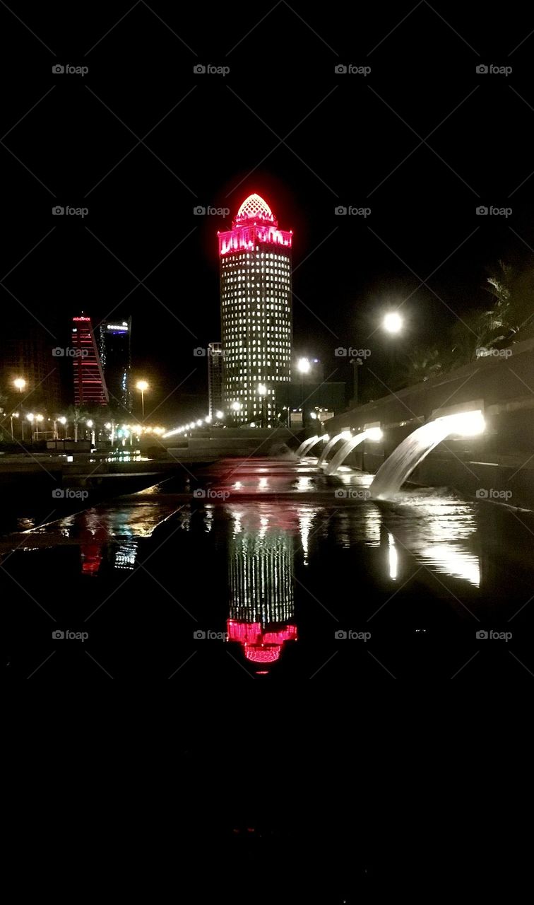 The evening for yourself. Can you imagine walking by yourself and nobody around . Just you and the lights.